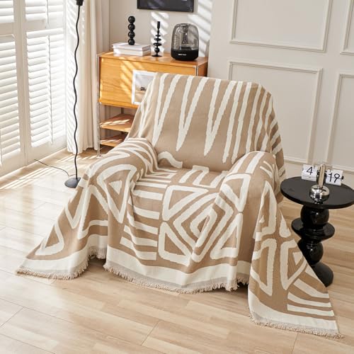 VClife-Boho-Chair-Sofa-Cover-Breathable-Washable-Chenille-Couch-Cover-Thick-Beige-Cream-White-Armchair-Cover-Modern-Plaid-Triangle-Sofa-Slipcover-Chair-Cover-with-Arms-Oversized-Chair-Sofa-Cover VClife Boho Chair Sofa Cover Breathable Washable Chenille Couch Cover Thick Beige Cream White Armchair Cover Modern Plaid Triangle Sofa Slipcover Chair Cover with Arms Oversized Chair Sofa Cover