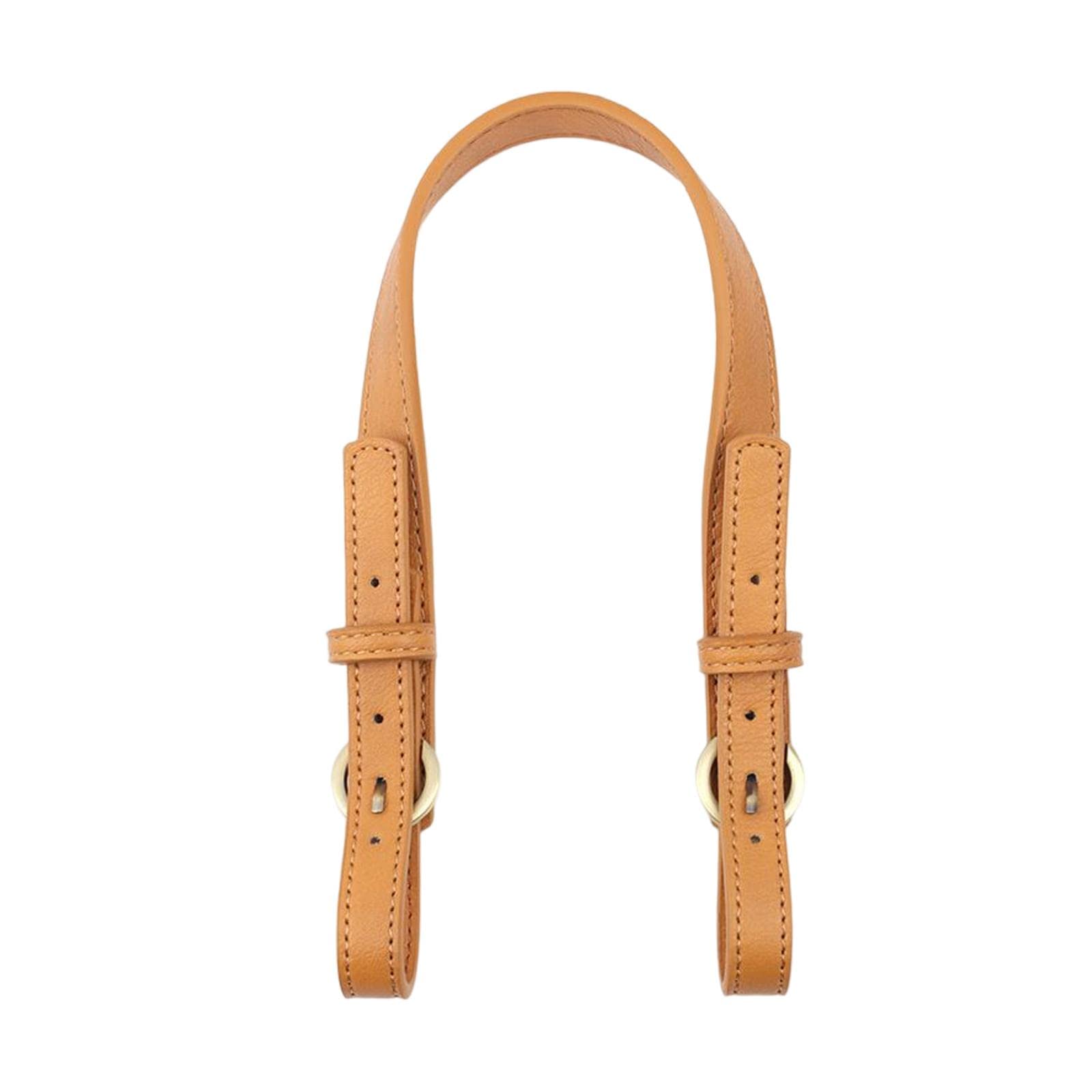 NIVAA Leather Bag Strap DIY Detachable Adjustable Bag Handle Replacement 2cm Wide Coffee-image-25