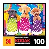RoseArt - Kodak Premium - Puppy Socks - 100 Piece Jigsaw Puzzle