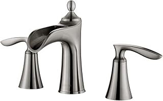 Vinnova Ukiah Two Handle 8 Inch Widespread Bathroom Faucet, 103123-BAF-SN, Brushed Nickel