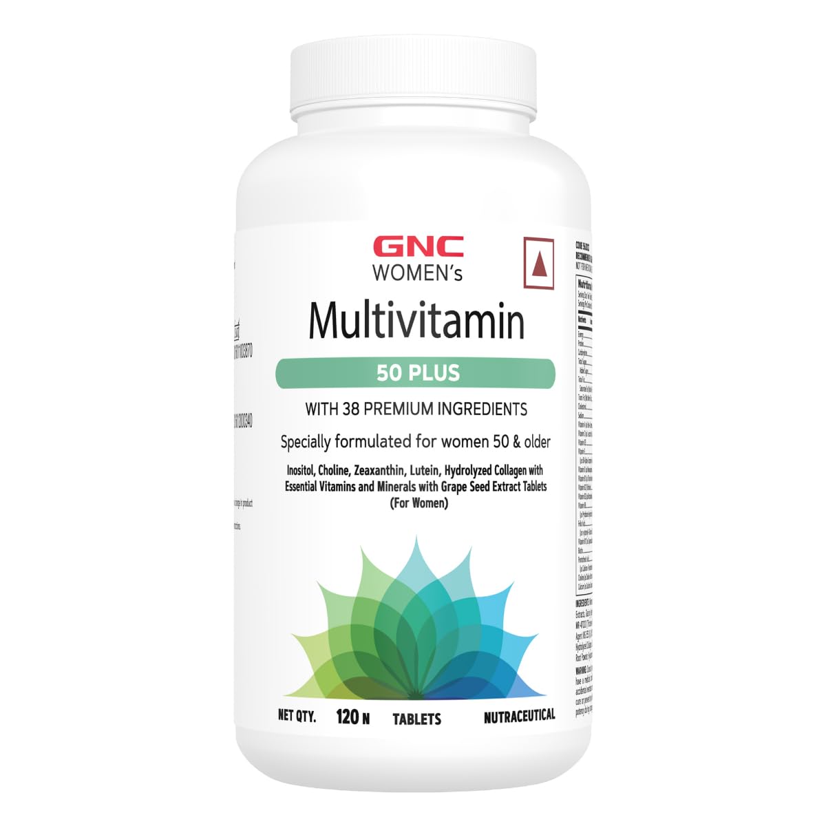 GNC Women's Multivitamin 50 Plus | 120 Tablets | 38 Premium Ingredients | Combats Ageing | Supports Memory | Protects Vision | Enhances Bone Strength | Promotes Overall Well-Being | Formulated In USA