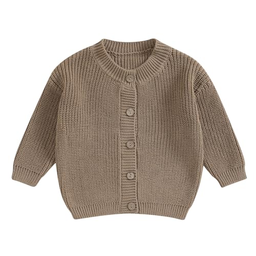 Kupretty Toddler Chunky Knitted Cardigan Sweater