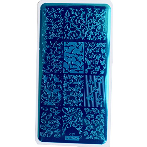 1Pcs Nail Plates Penguin Panda Designs Stainless Steel Stencil Templates Cute Dog Animal Nail Art Plate Stamp Polish 3D Diy Manicure Stamping Print #TOP1