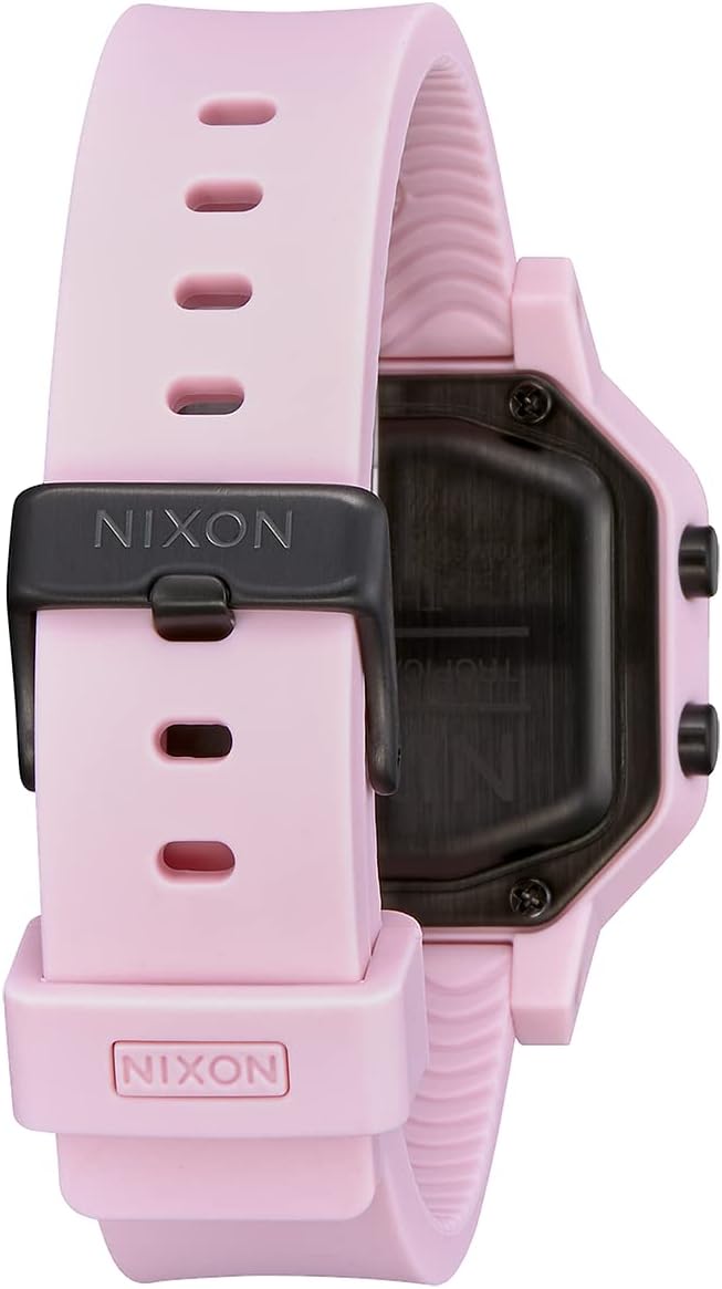 NIXON Siren A1210-100m Water Resistant Women's Digital Sport Watch (38mm Watch Face, 18mm-16mm Pu/Rubber/Silicone Band)