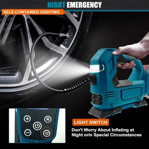 Compresor portátil de 200W para coche y SUV con pantalla digital LED 6