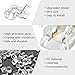 SVIANG 12Pack 2-Pin 10mm L Shape LED Strip Connector, Solderless Transparent Corner Connector for COB Light Strips, No Tool & Reusable, No Dark Area for Single Color 12V 24V