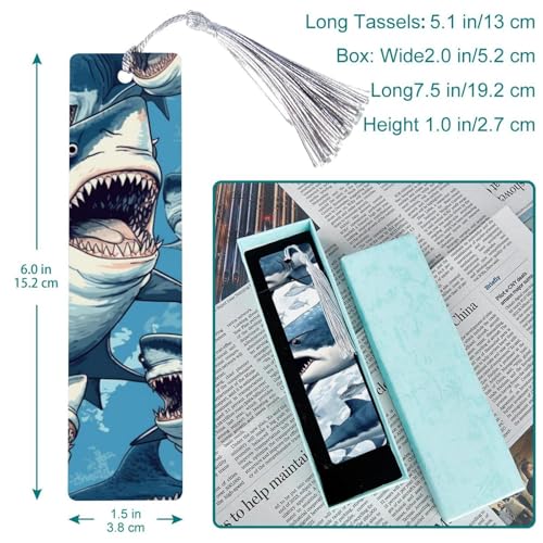 Marque-pages requin à pompons pour vos moments de lecture cocooning - 2