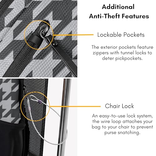 Image of Sherpani Esprit, Anti Theft Sling Bag, Crossbody Backpack (Houndstooth)