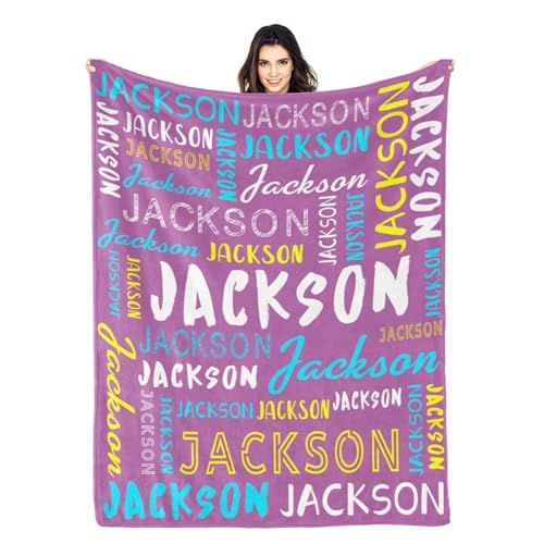 Personalized Name Blanket Customized Baby Blankets for Girls Boys Adults Monogrammed Blankets and Throws Christmas Birthday Mothers Fathers Valentines Day Gift