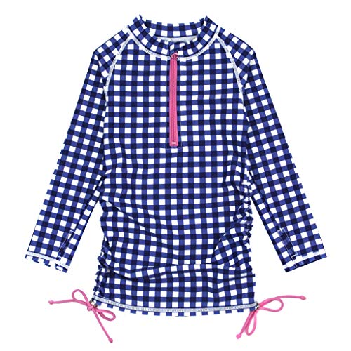 Image of SwimZip Girls' Long Sleeve Swim Dress Cover Up Swimsuit - UPF 50+ Sun Protection