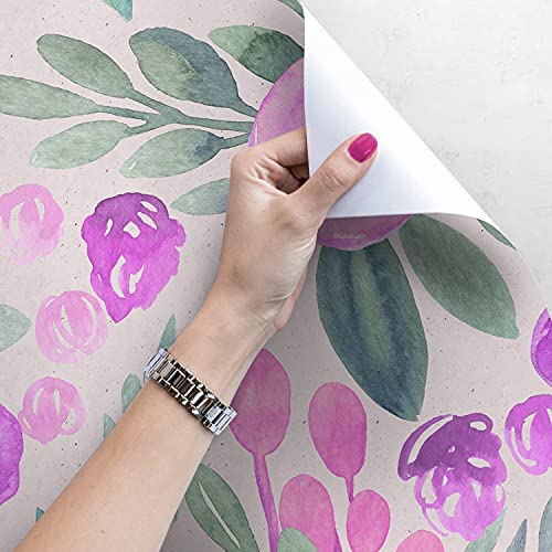 Stickers muraux fleurs violettes auto-adhésifs Magic-Stick - 4