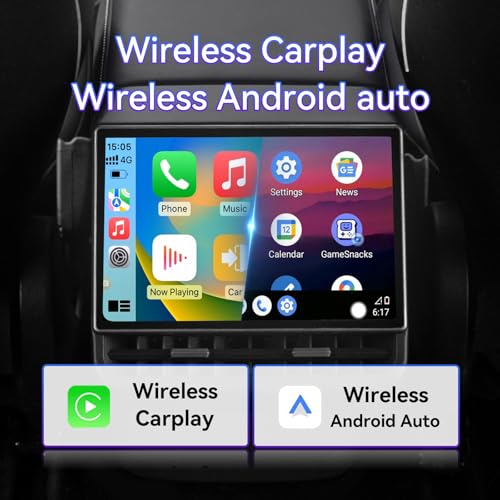 Image of 8.7 Inch Rear Display Rear Seat Screen Compatible with Tesla Model Y 2019-2024,Compatible with Tesla Model 3 2019-2023, 4GB+64GB, Support Carplay /Seat Heating /Seat Adjustment /AC Control