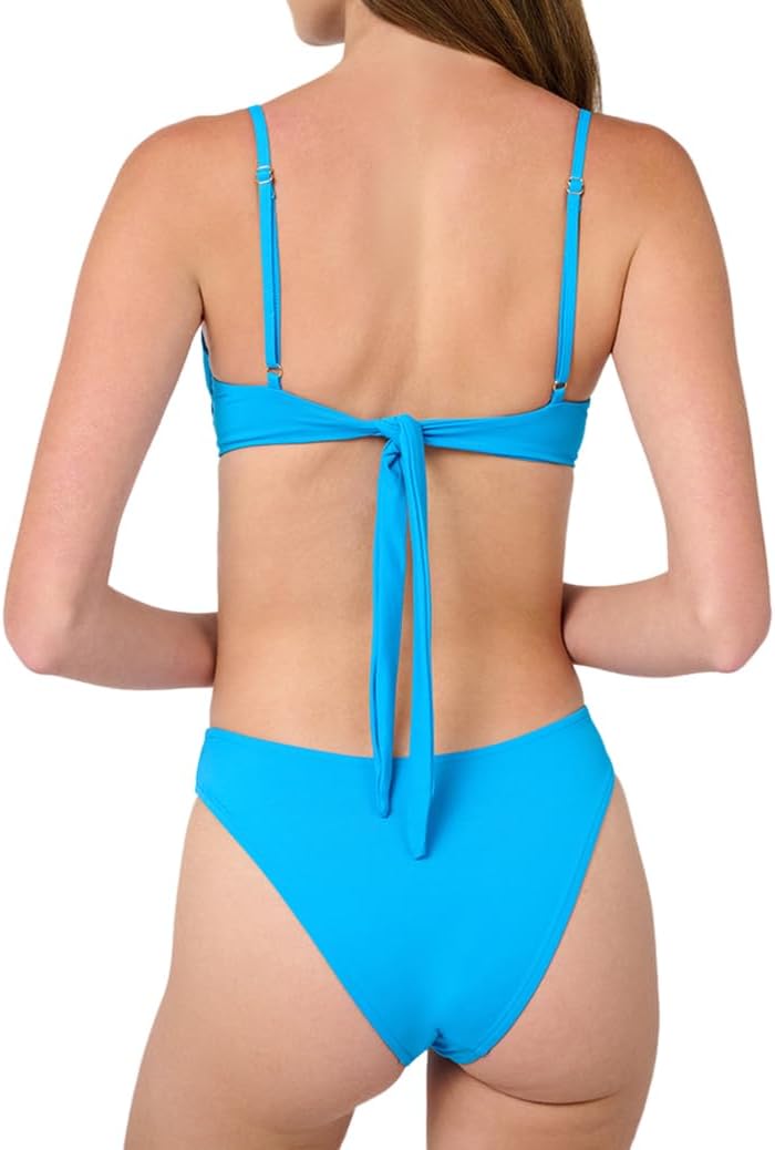 WEWOREWHAT Womens Full Coverage Underwire Bikini Top