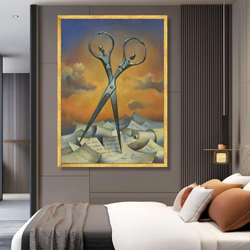 Affiches et estampes Salvador Dalí Ciseaux dansants art mural classique 50x70 - 3