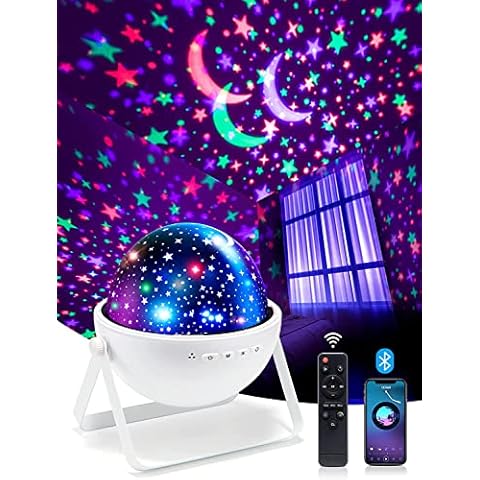 Star Night Light Projector, 48 Light Modes Night Light Kids with Timer, Bluetooth Sensory Lights, Room Light Projector, Baby Night Light Projector for Bedroom, Christmas Gifts for Baby Girl Boy Cover