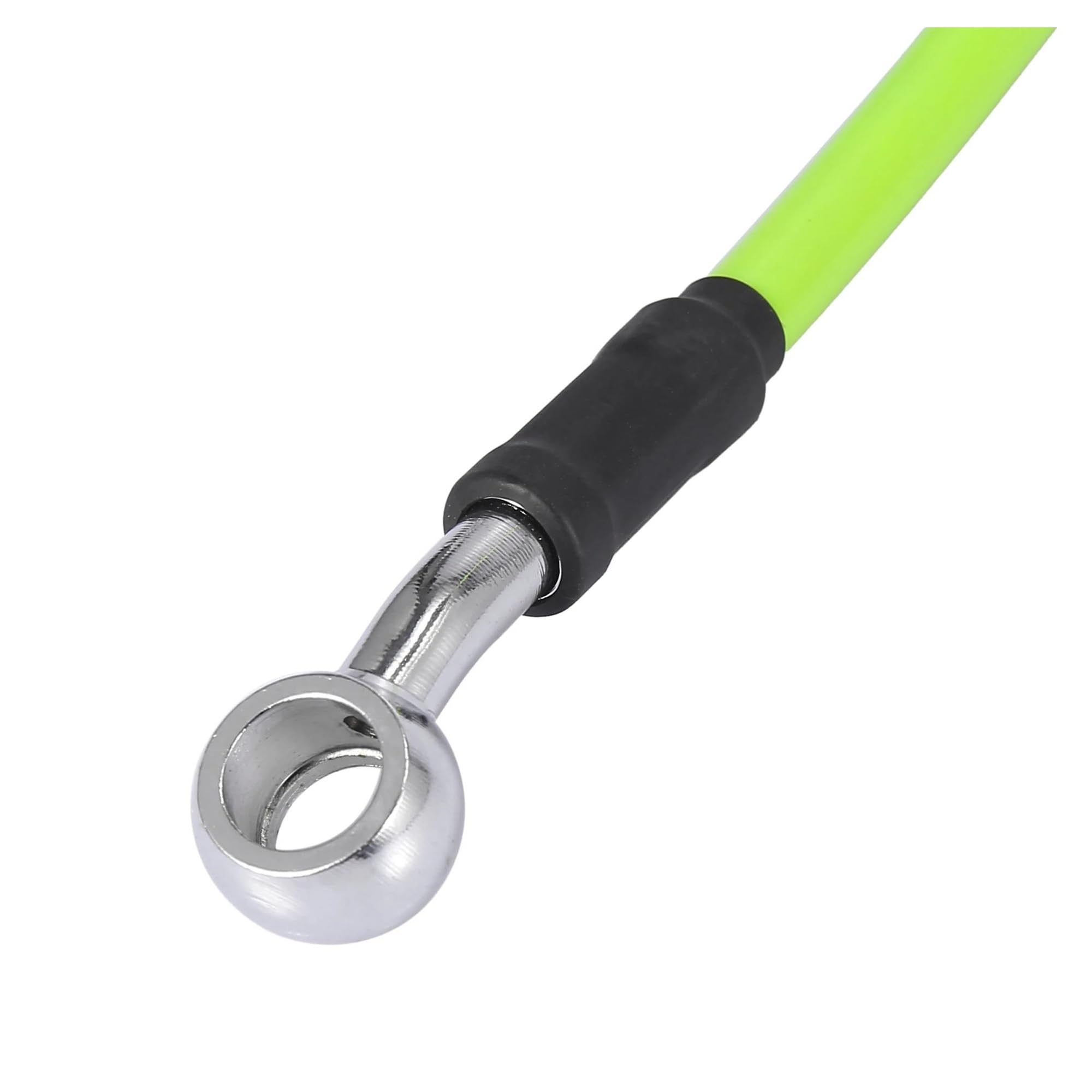 DAVBIR Moto Tubo Freno Tubo Flessibile Intrecciato in Acciaio Inossidabile Rinforzato Idraulico Verde Universale da 40 Cm Tubo Flessibile per Olio Frizione Freno Moto(2000mm)