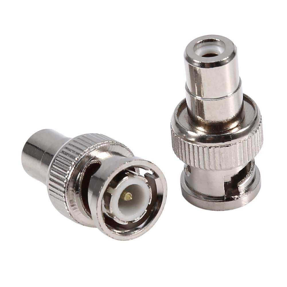 Diyeeni BNC Adapters,10pcs BNC Metal Alloy Male to RCA Female Connector with Increased Corrosion Protection for CCTV Video System And Commercial Grade Video Equipment - Image 2