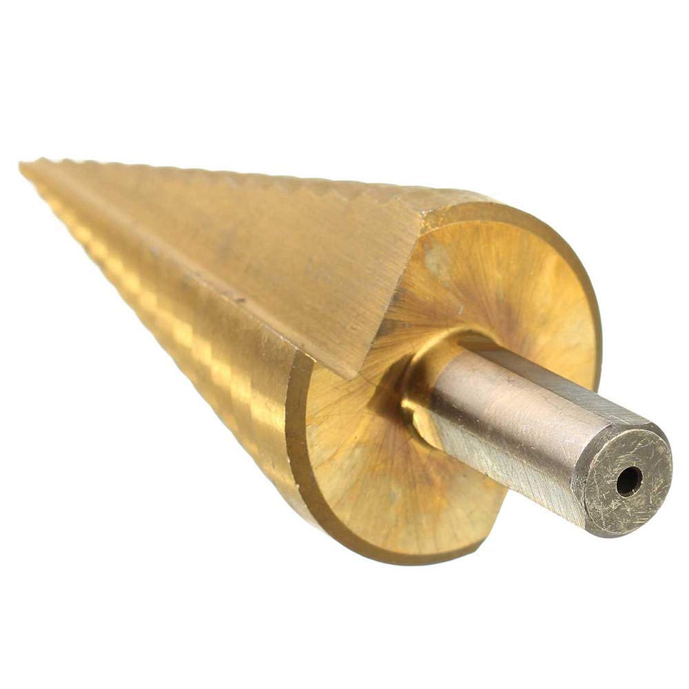 Broca escalonada ranurada en espiral, Broca escalonada Pagoda con vástago triangular HSS de 4 12/4 20/4 32(32mm)