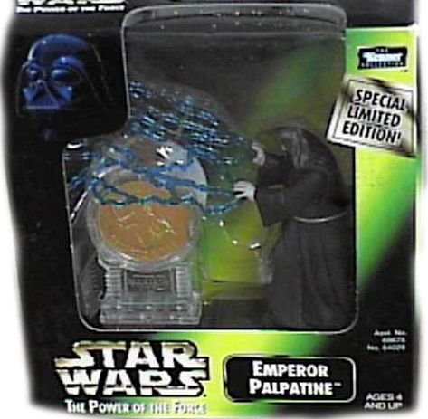 Star Wars Power of the Force Emperor Palpatine 3 3/4 Inch Action Figure with Millennium Minted Coin