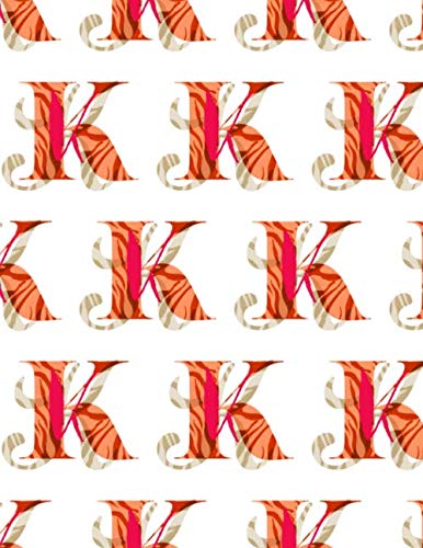 NOTEBOOK BY NABILA IBRAHIM: K MONOGRAM DESIGN RULED