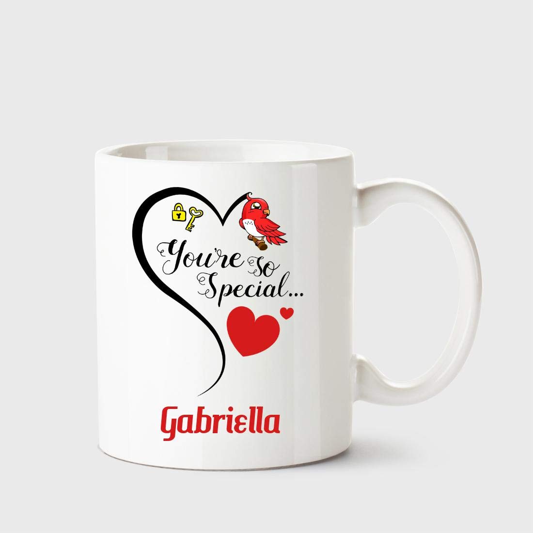 Chanakya You're so Special Gabriella White Coffee Name Ceramic Mug