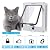 CEESC Extra Large Cat Door (Outer Size 11.6" x 9.8"), Rotary 4 Way Locking Cat Door for Interior Exterior Doors, Weatherproof Pet Door for Cat & Doggie with Circumference < 24.8",Upgraded Version