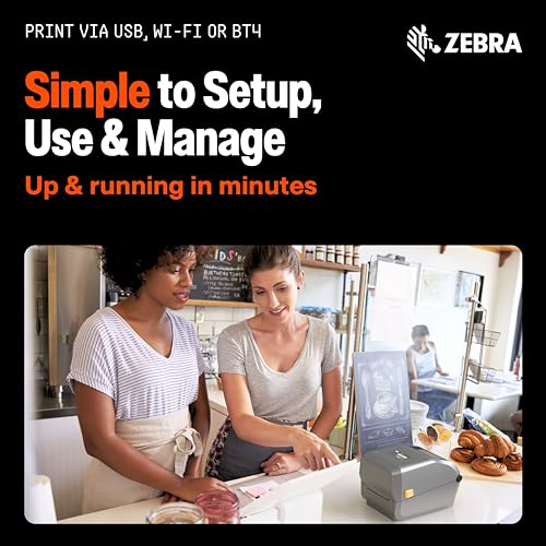 Image of Zebra ZD421 Thermal Shipping Label Printer | 4x6 | No Ink Required