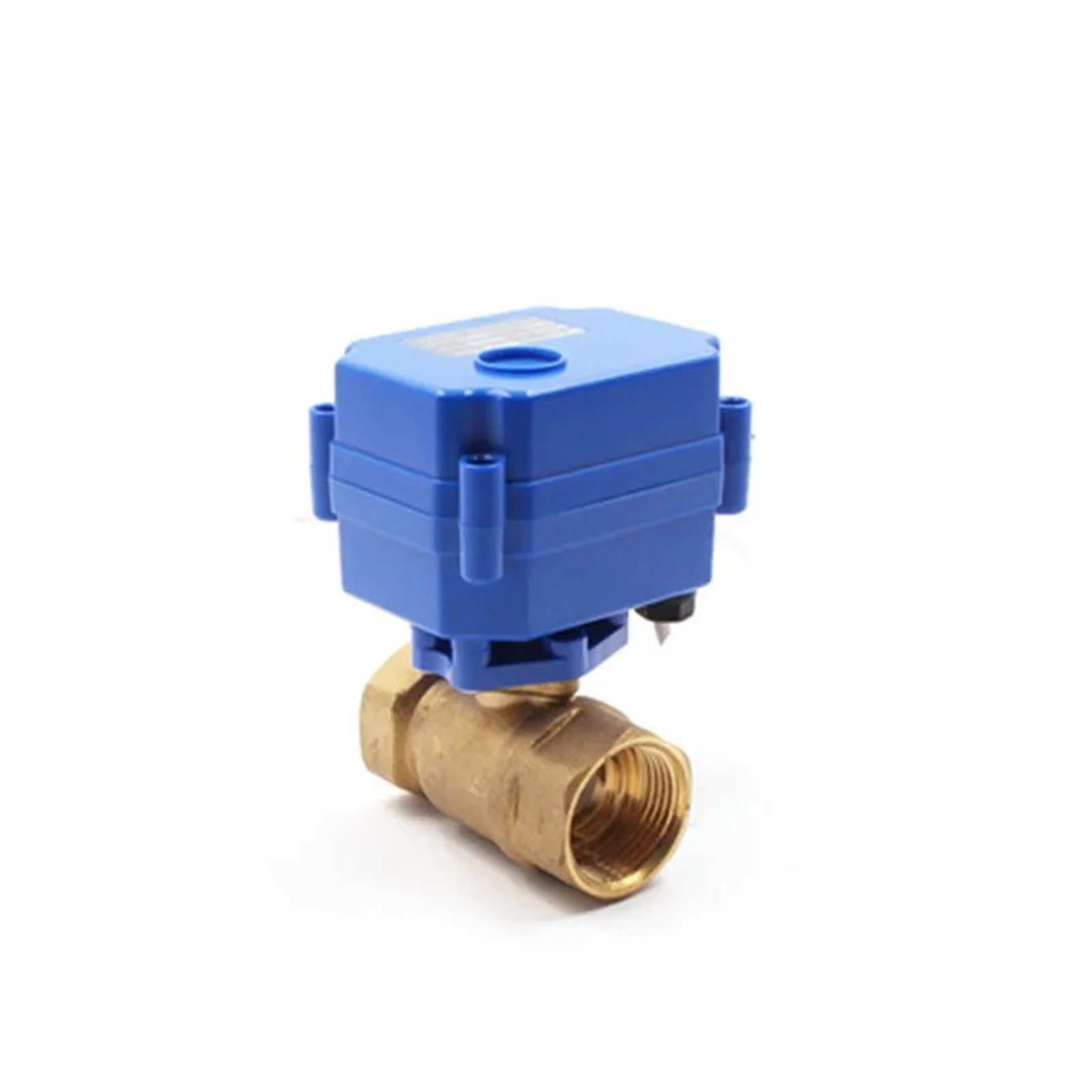 Valve motorisée Vanne à boisseau sphérique électrique bidirectionnelle en laiton DN15 DN20 DN25 CR01 CR02 CR03 CR04 CR05 DC5V 12V 24V AC220V vanne motorisée for l'eau(DN15,DC12V_CR02)
