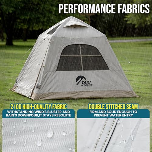 Carpa inflable TAILI para camping 4 personas color caqui miniatura 3