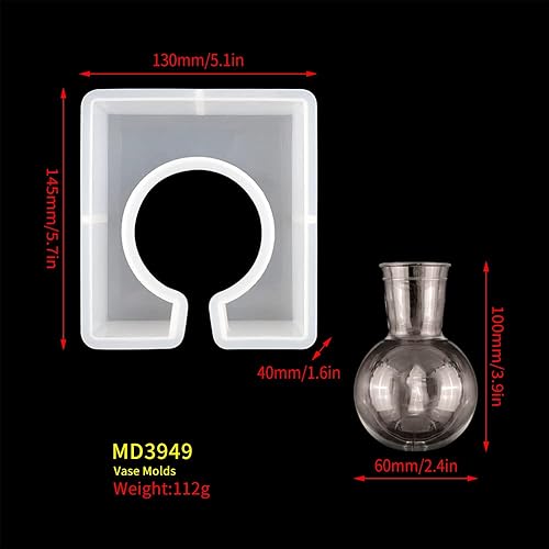 Miniatura 6 de Molde de resina epoxi para estación de propagación de plantas, jarrones geométricos cuadrados modernos, moldes de cemento de silicio con maceta de