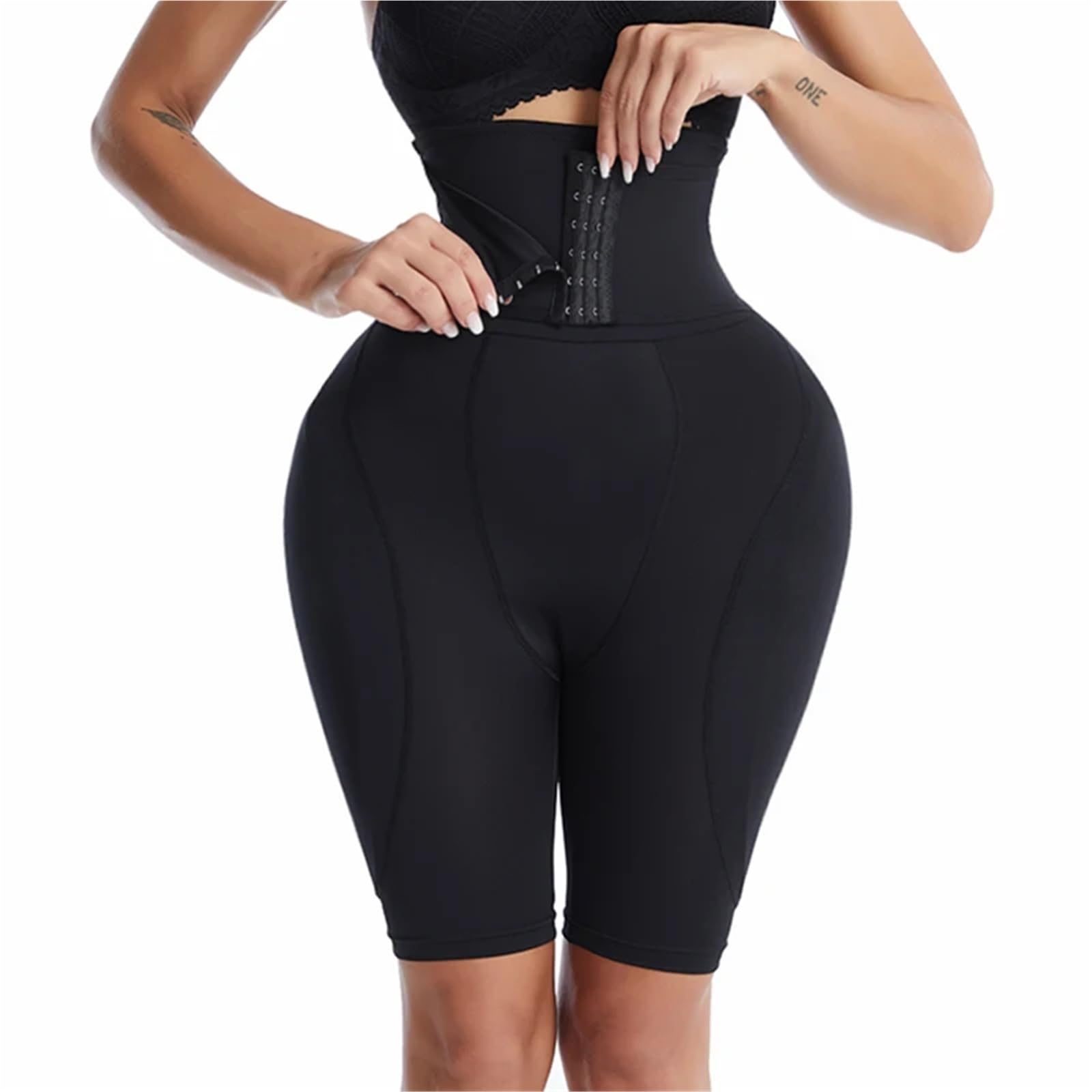 Entrenador de Cintura Alta Moldeador Cuerpo, Bragas Acolchadas, glúteos, Levantador sin Costuras, Control