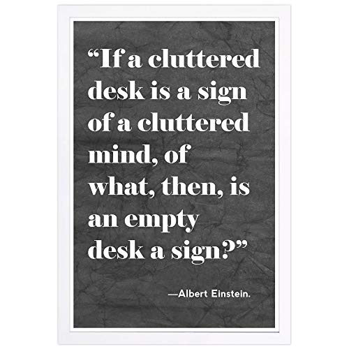 Wynwood Studio Typography and Quotes Framed Wall Art Prints 'Cluttered