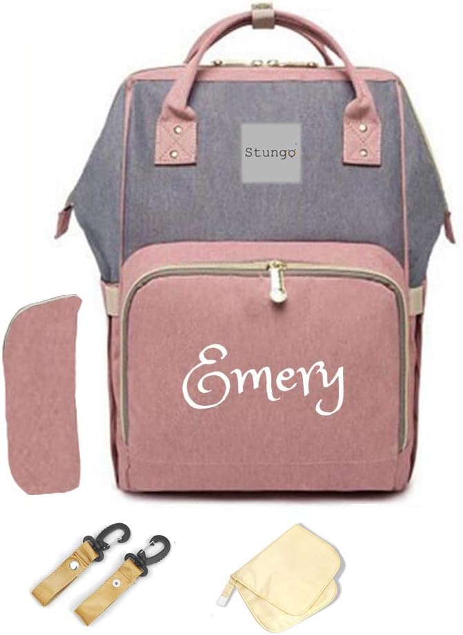 PERSONALIZED Large Diaper Knapsack/Tote Backpack/Messenger Shoulder Bag