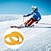 BOXOB 30pcs Ski Brake Retainers, 1.97 Inch Diameter Rubber Brake Retainer Bands for Snowboard Outdoor Winter Sports Accessories
