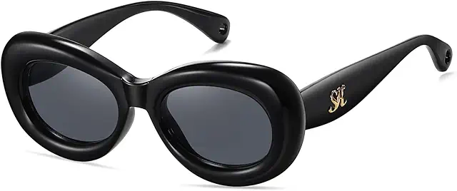 SHEEN KELLY Gafas de Sol Retro Oval Unisex - Tiwi Gafas