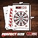 EZ2C 5 Bundle Pack of 120, Reducing Circles, Dartboard, Tic-Tac-Toe, Sink The Boats, Pistol Poker, Use Rifle Handgun on Paper Targets for Shooting range11 x17 Shooting Targets Paper