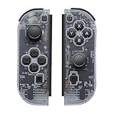 Joypad Controller Replacement for Switch,Wireless Switch Controller Support Wake-up Function with Grip(Transparent)