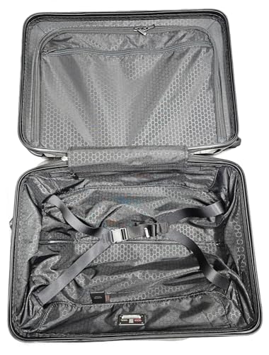 TUMI 98408 International Black/Silver With Silver Hardware Carry-On Rolling Suitcase With Expandable Handle4