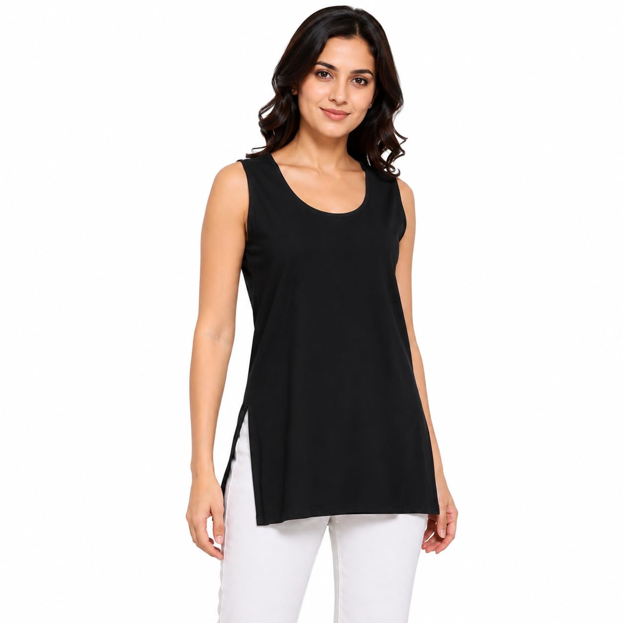 Women's Short Camisole Slip Sameez (in, Alpha, S, Regular, Black)-picture-46