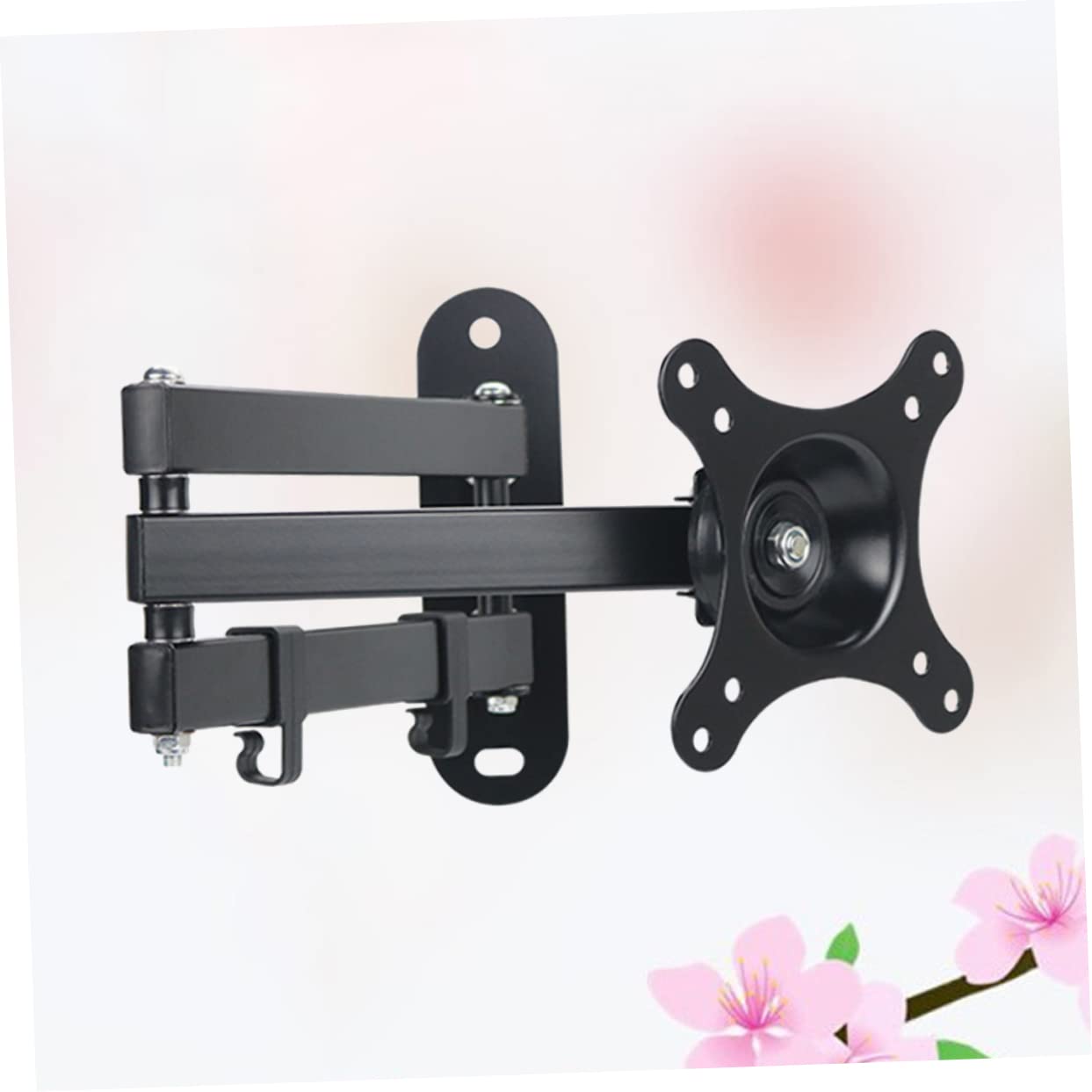 UPKOCH Supporto Tv Muro Fisso Con Di Gradi Per Monitor Lcd Led Da Staffa Per Installazione Semplice Ambienti Domestici e Commerciali Nero