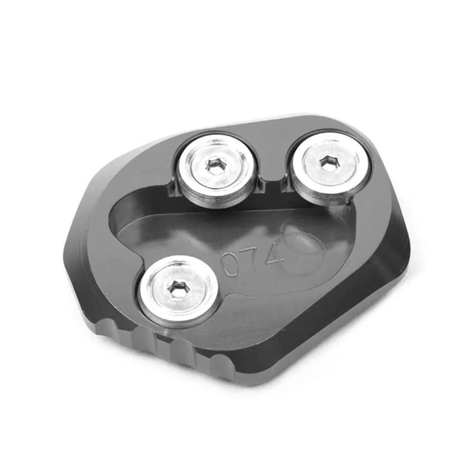 Rivestimenti Laterali Moto Parcheggio Cavalletto Cavalletto Laterale Estensione Pad Piastra di Supporto Ingrandisci Supporto per Y&amaha YZFR6 2017-2023(Nero)