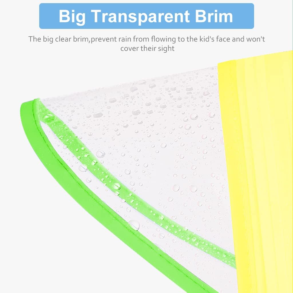 Kids Raincoats, Waterproof Rain Jacket Boys Girls Rain Poncho Toddler Rainwear 3D Cartoon Rain Suit for 2-12 Years - Image 5