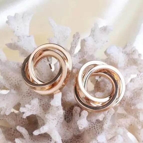 Image of SALTY Anti Tarnish Earrings for Women | Stylish Fashion Jewellery | Accessories for Girls | Minimal Jewelry | Ideal for Gifting | Gift for wife, Girlfriend, Anniversary, Marriage, Birthday, Valentine day