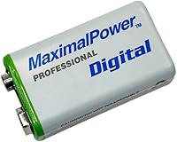 Vista 3 de Maximalpower 4 piezas de batería recargable de alta capacidad de iones de litio de 9V 550mAh