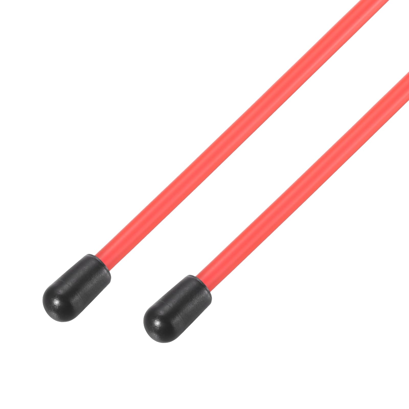 sourcing map 160mm Plastic Protection Antenna Tube, RC Antenna Tube with Caps for RC Car Boat Drone Receiver(Red, 2 Pcs)