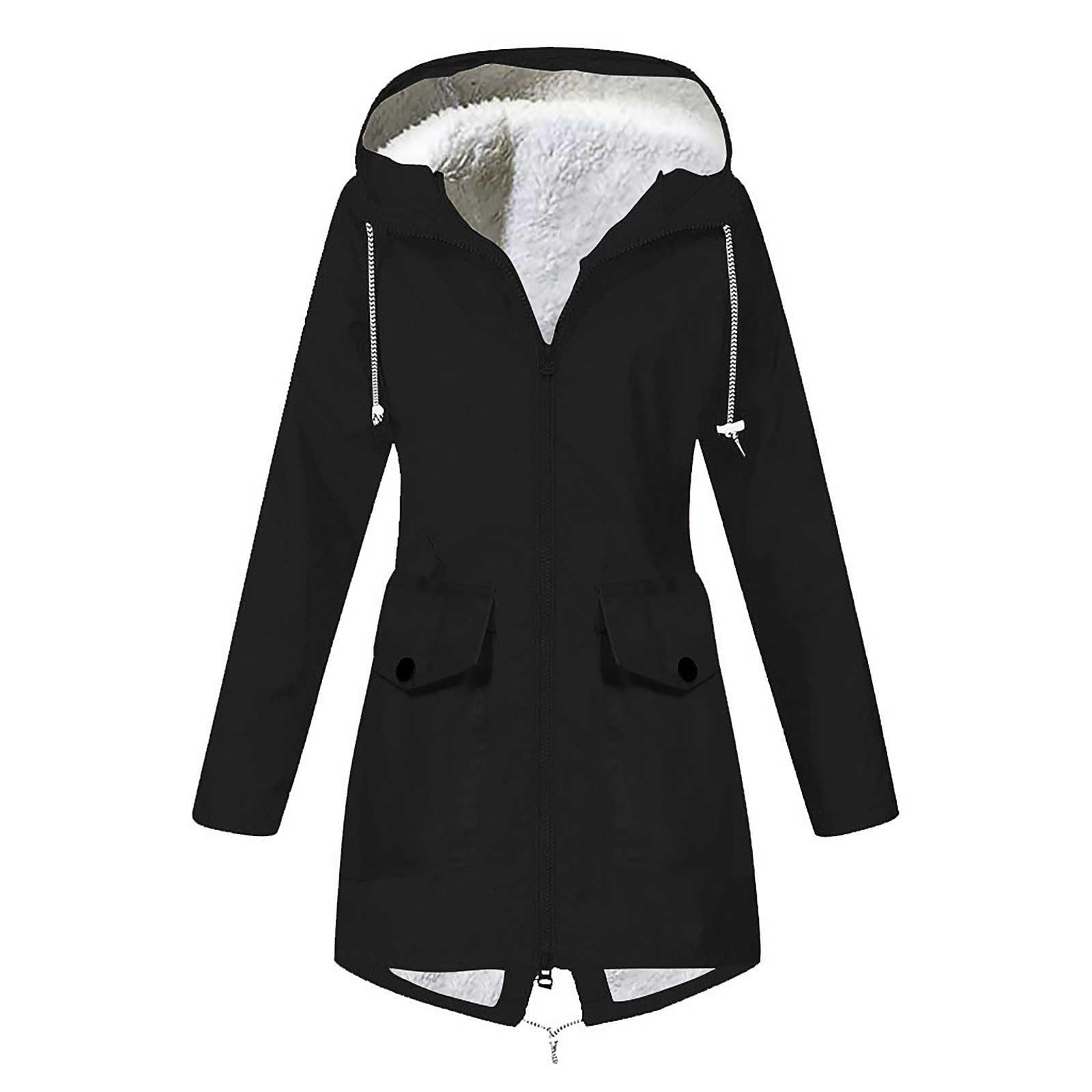 Women's Autumn And Winter Warm Long Hooded Quilted Giacche Americana