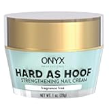 Onyx Professional Hard As Hoof Nail Strengthening Cream, Unscented - Nail Growth & Conditioning Cuticle Cream Stops Splits, Chips, Cracks & Strengthens Nails, 1 oz