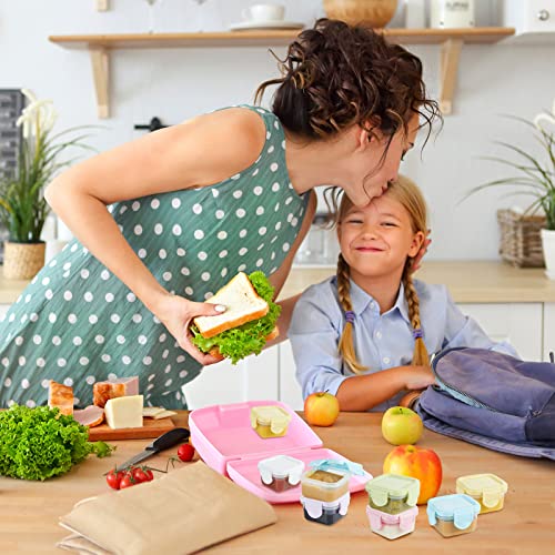 Mfacoy 6 Pack Salad Dressing Container To Go, 2.5 Oz Plastic Condiment Containers With Lids, Bpa Free Condiment Cups, Leak Proof And Reusable Small Containers With Lids For Lunch Box Picnic Travel #TOP6