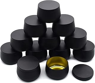Zuoye - Contenitori per candele vuoti, in latta, per vacanze, viaggi, candele, barattoli, artigianato, regali