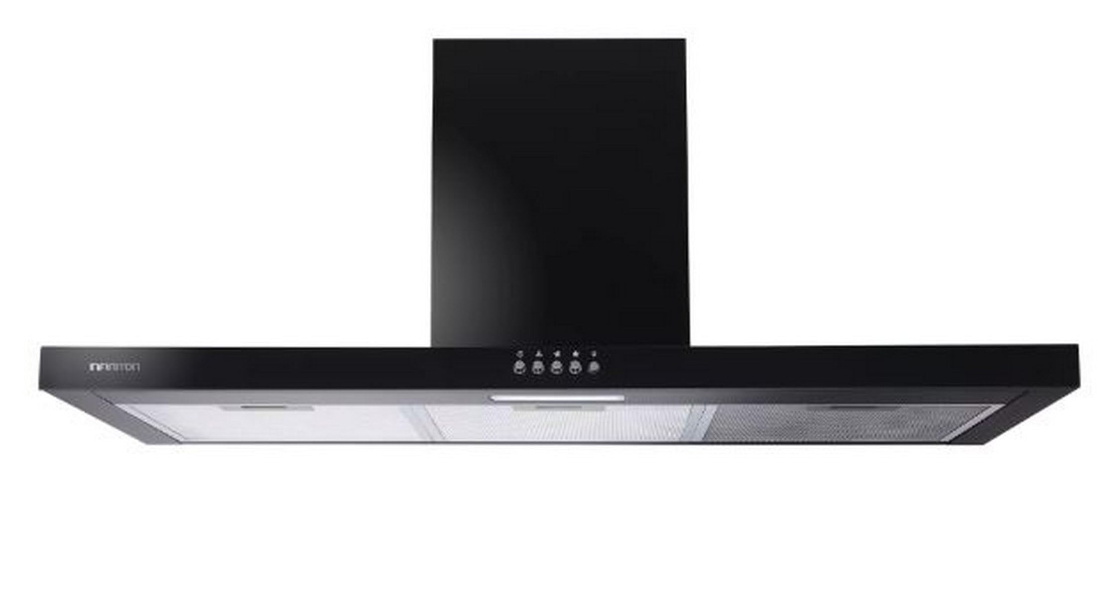 Campana Extractora Infiniton CMPT-A95N – 90 cm, 400 m³/h, Clase B, 3 Velocidades, Luz LED, Negro, T-Invertida